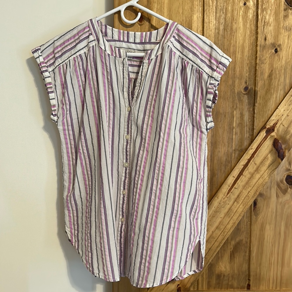 Loft Striped Button Down